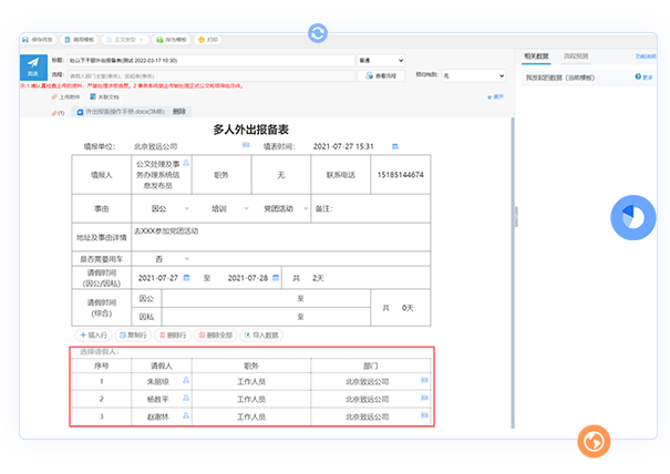 人員報備管理